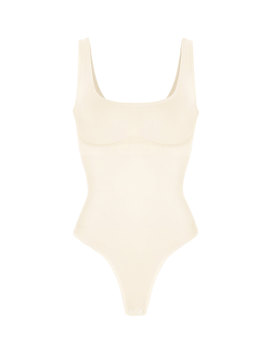 ContourSculpt Scoop Tank Thong Bodysuit