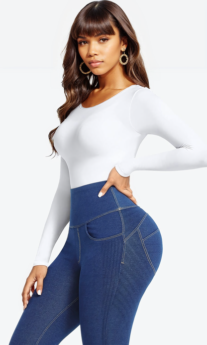 Every-Day Long Sleeve Shaping Bodysuit