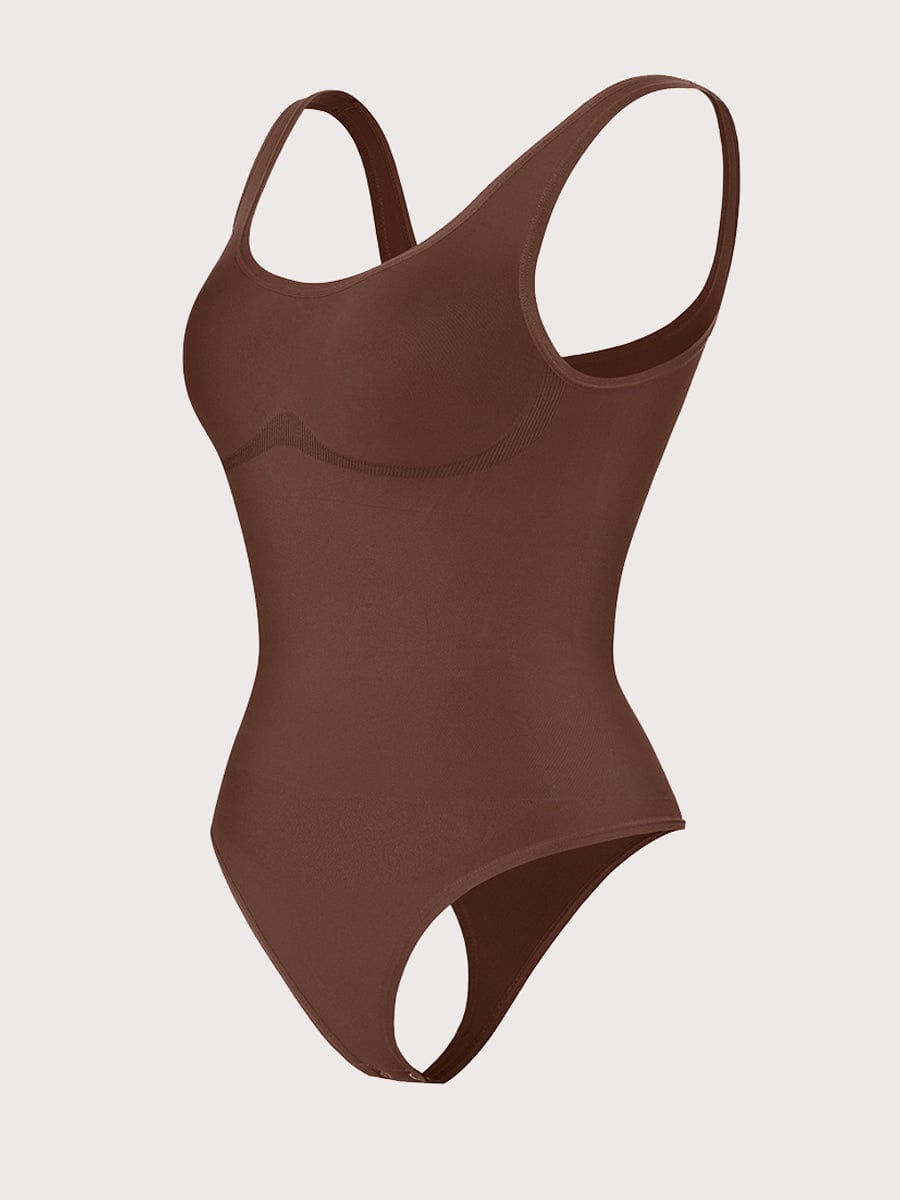 ContourSculpt Scoop Tank Thong Bodysuit