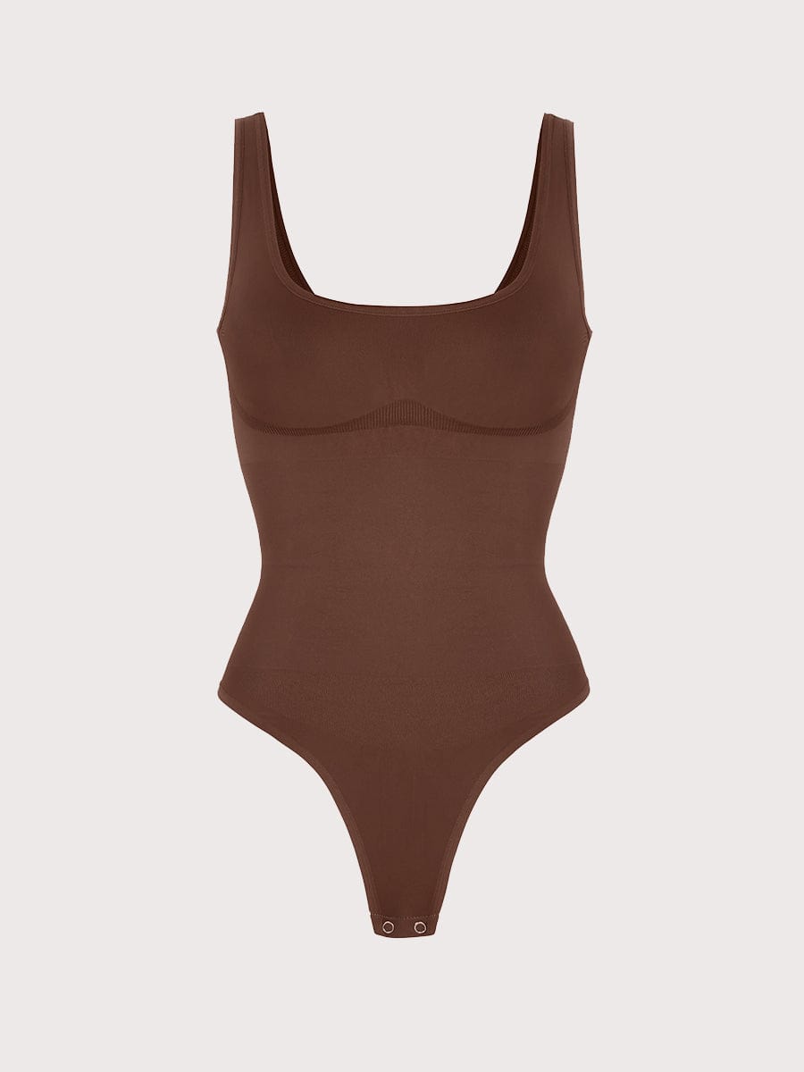 ContourSculpt Scoop Tank Thong Bodysuit