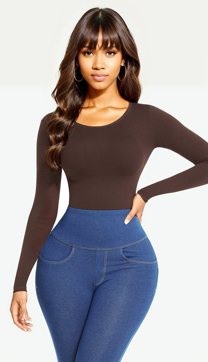 Every-Day Long Sleeve Shaping Bodysuit